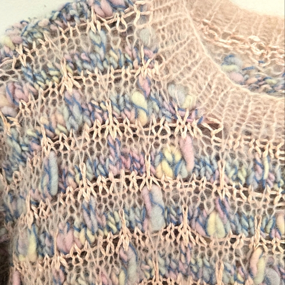 🍭VTG mohair chunky knit sweater - Picture 2 of 7